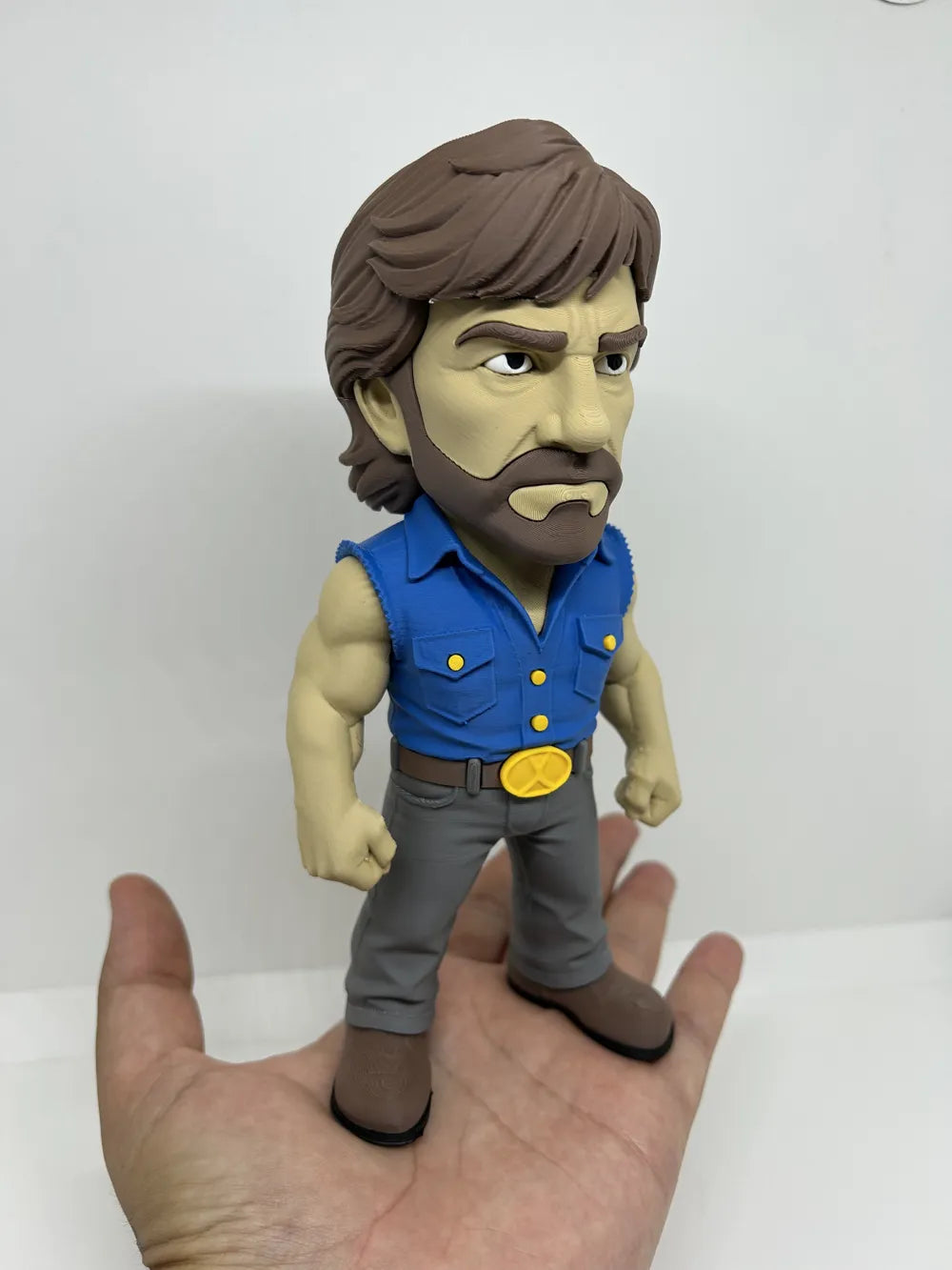 3D Printed Toy Action Figure Model -Chuck Norris image 0