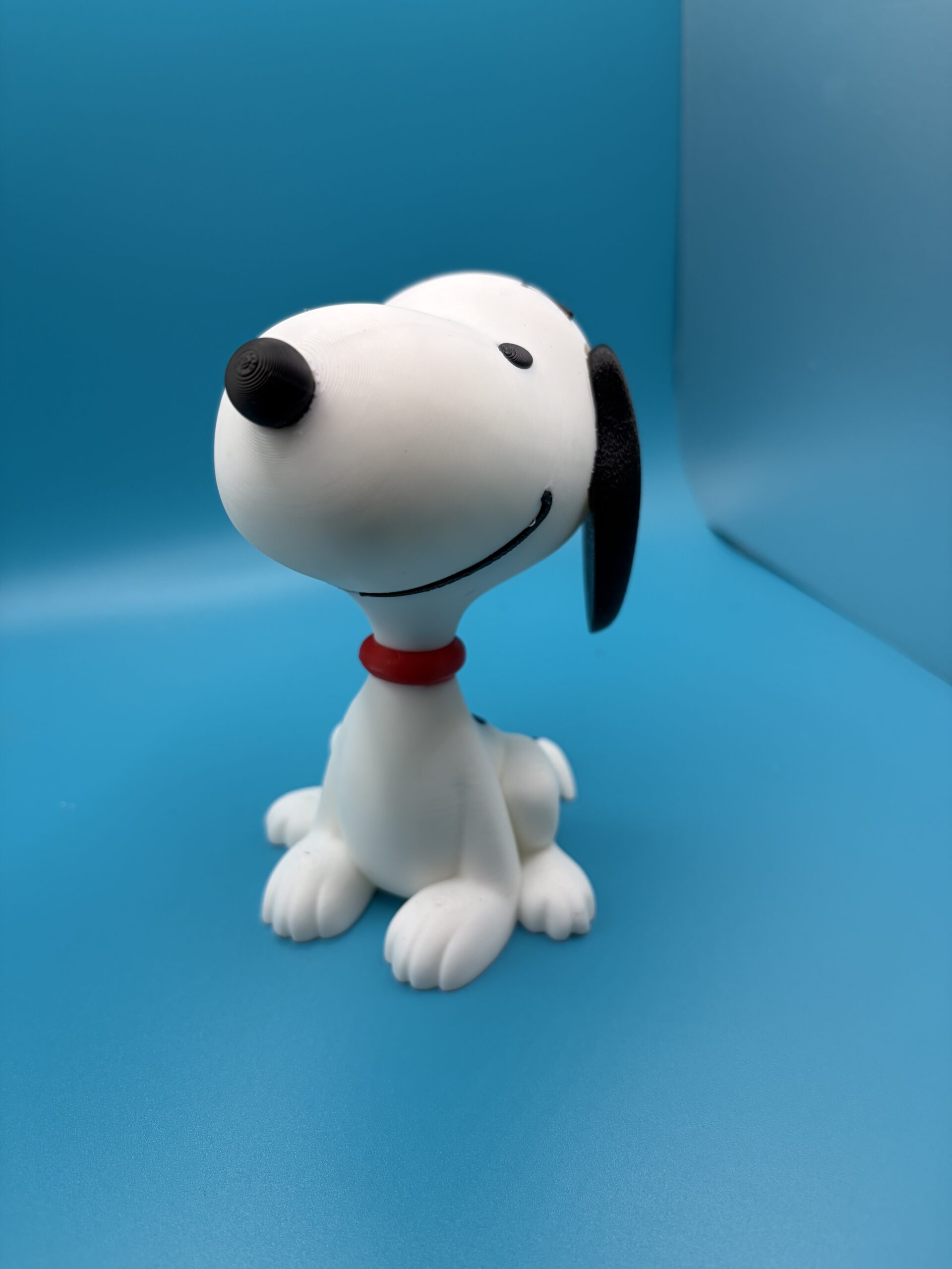 3D Printed Snoopy Figurine with Red Collar image 0