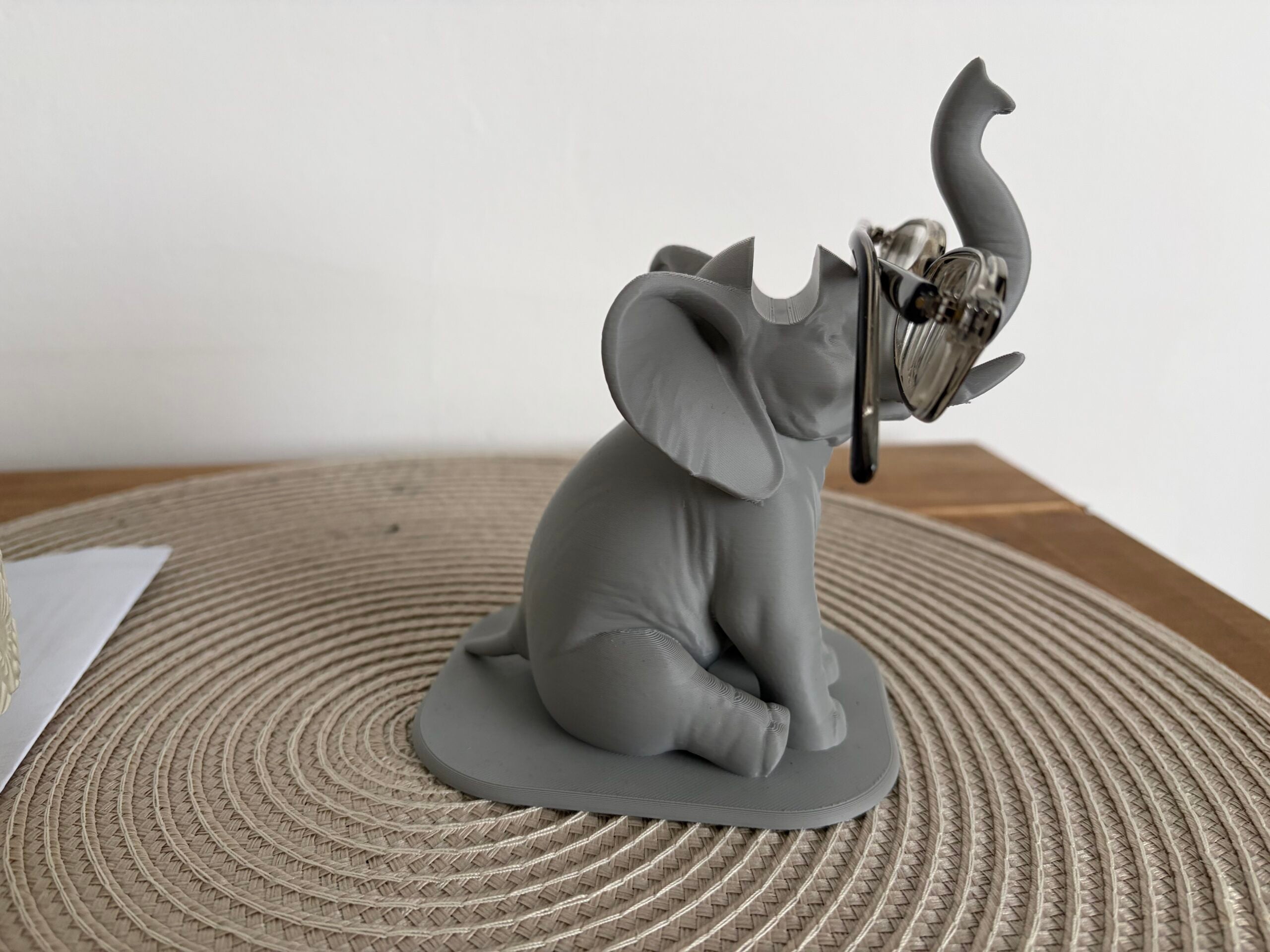 3D Printed Elephant Glasses Stand image 2