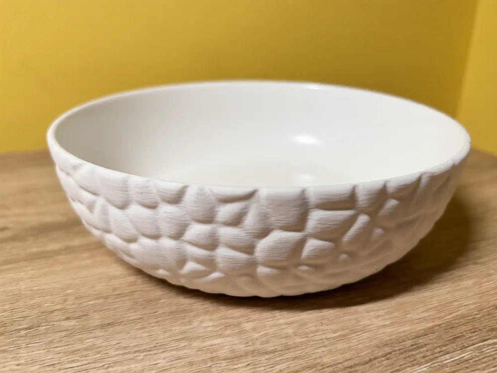 3D Printed Large Carved Bowl - Any Colour image 0