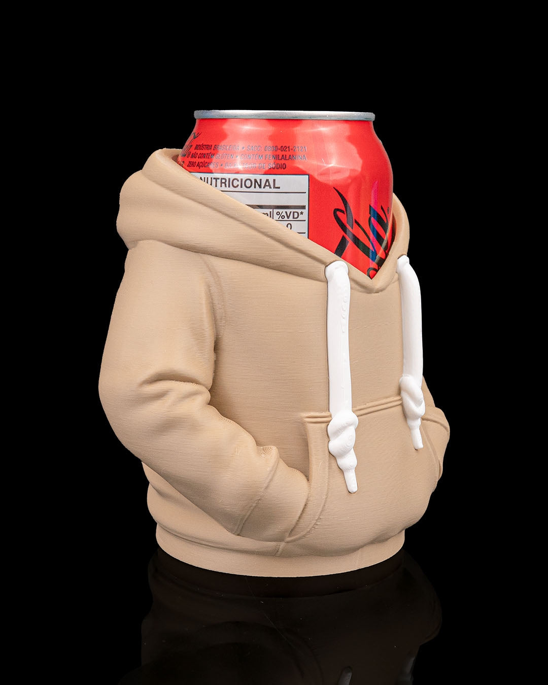 3D Printed Hoodie Beer, Pen Can Holder image 2