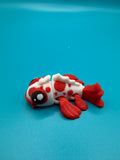 3D Printed Articulated Animal Toy Koi Fish – Flexible Fidget Figures image 0