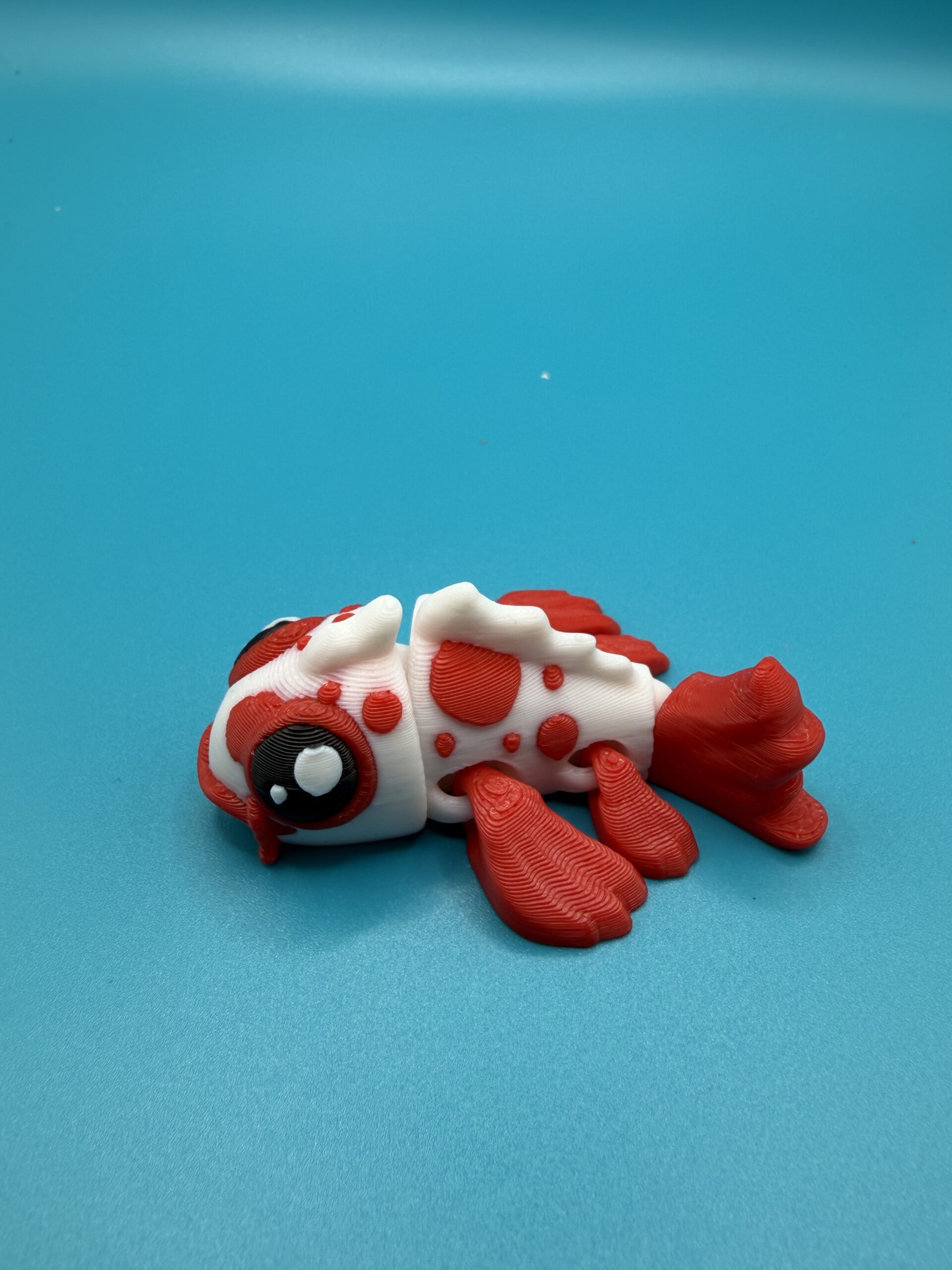 3D Printed Articulated Animal Toy Koi Fish – Flexible Fidget Figures image 0