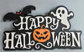 3D Printed Happy Halloween Free Standing Sign image 0