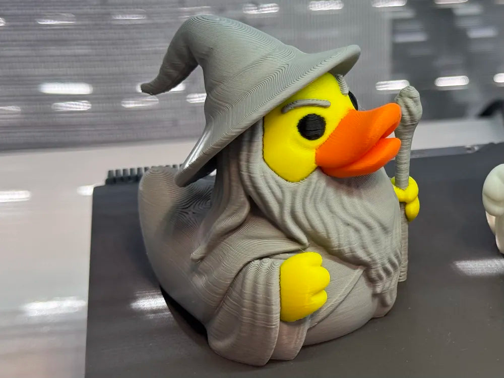 3D Printed Toy Duck Figure Model - Duck Gandalf the Grey image 0
