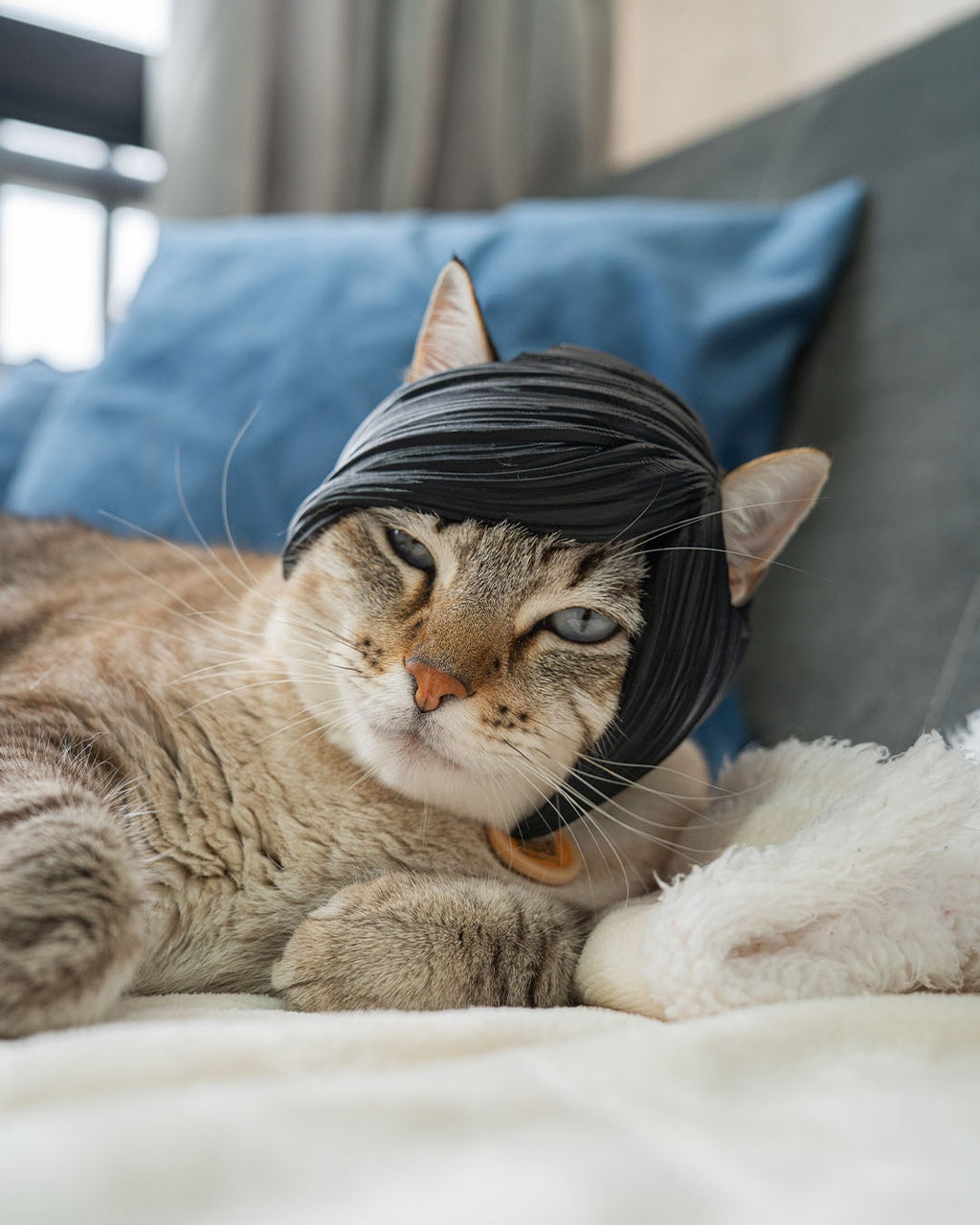 3D Printed Emo Bangs - Cat Costume Helmet