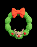 3D Printed Christmas Deerly Welcome - Wreath image 0