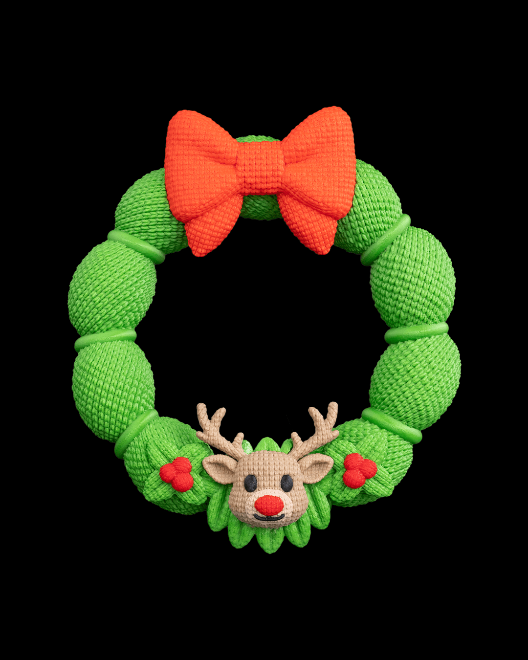 3D Printed Christmas Deerly Welcome - Wreath image 0
