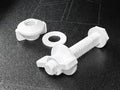 Toilet Seat Repair 2 Screws + 2 Bolts + 2 Washers Home Bathroom Screw Kits image 0