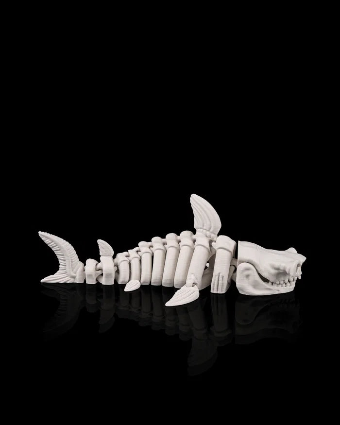 3D Printed Deep Sea Flexible Skeleton Shark image 1