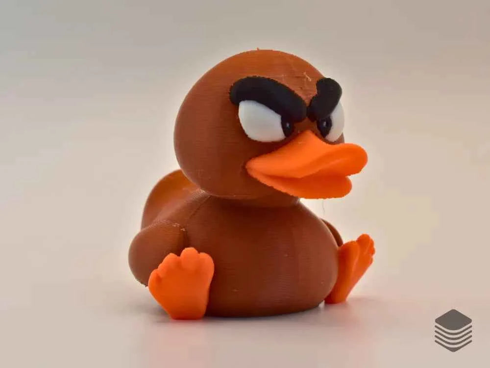 3D Printed Toy Duck Figure Model - Goomba Duck