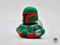 3D Printed Toy Duck Figure Model - Boba Fett Duck