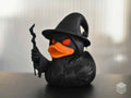 3D Printed Toy Duck Figure Model - Wizard Duck