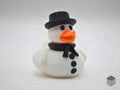 3D Printed Toy Duck Figure Model - Snowman Duck