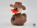 3D Printed Toy Duck Figure Model - Western Sheriff Duck