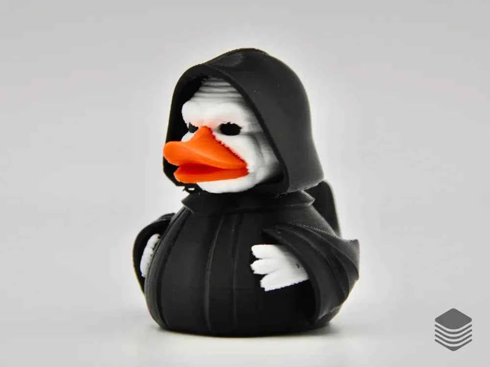 3D Printed Toy Duck Figure Model - Emperor Palpatine Duck