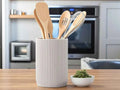 3D Printed - Any Colour - Modern ribbed kitchen utensil holder