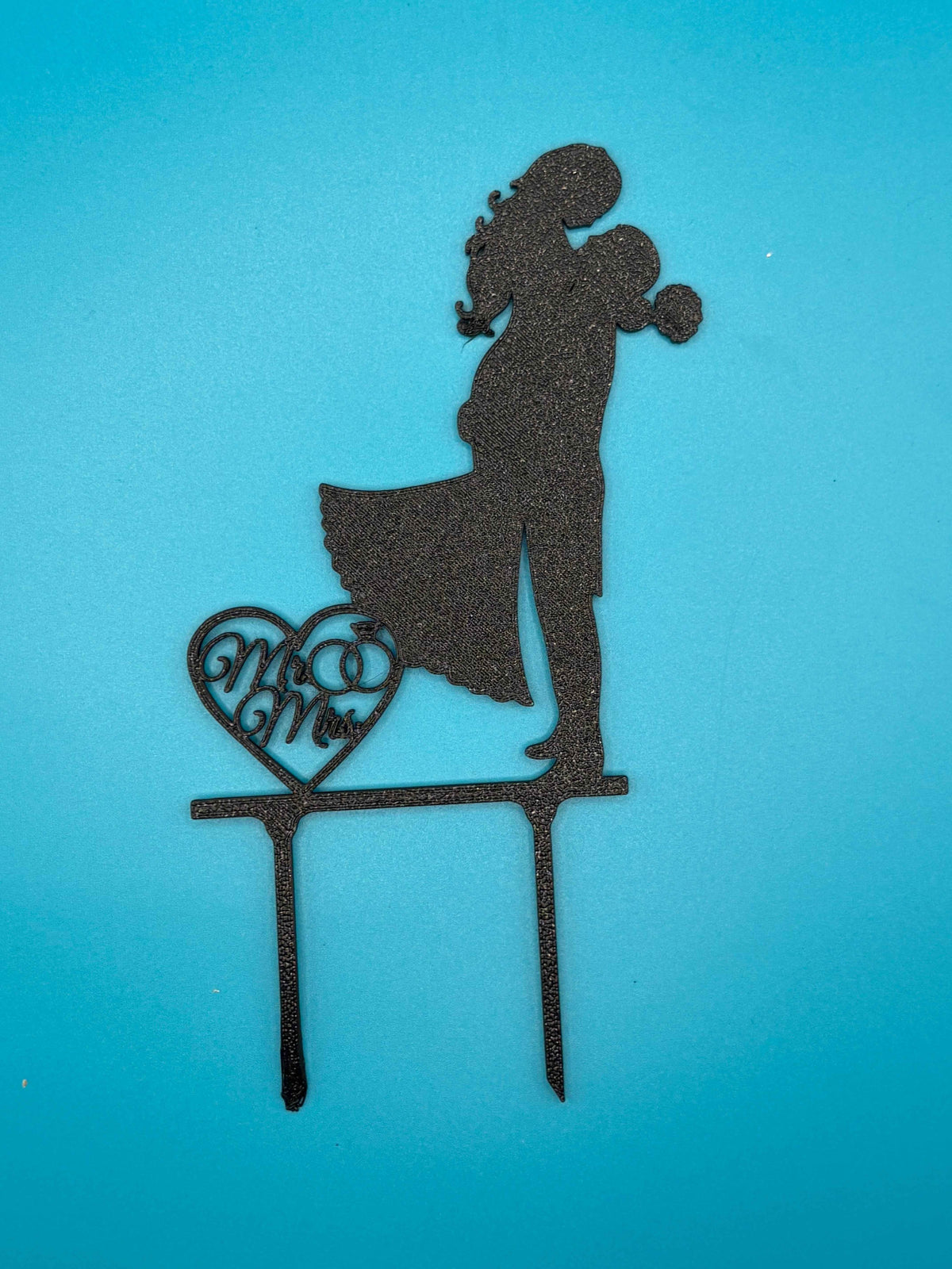 3D Printed Wedding Cake Topper - Any Size - Mr And Mrs