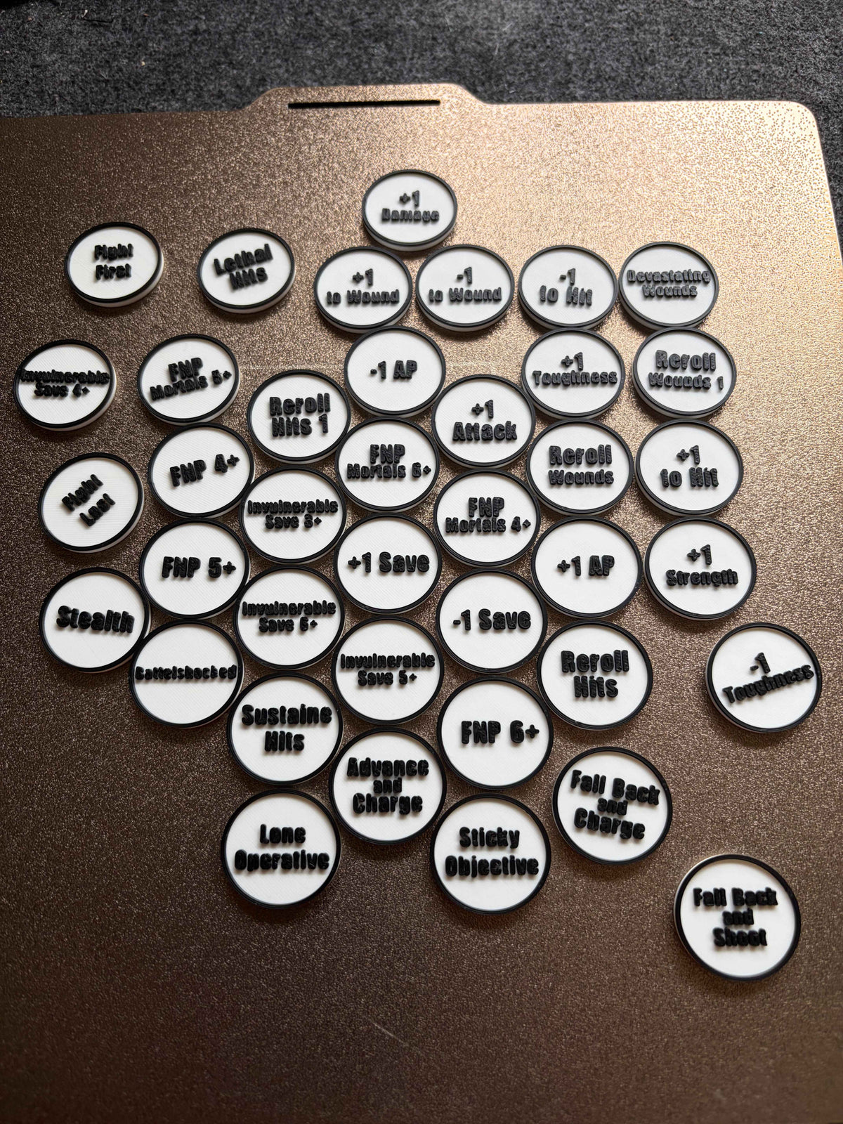 Game Tokens ‚Äì Tabletop Markers 40K, Warhammer, Legion, Wargaming