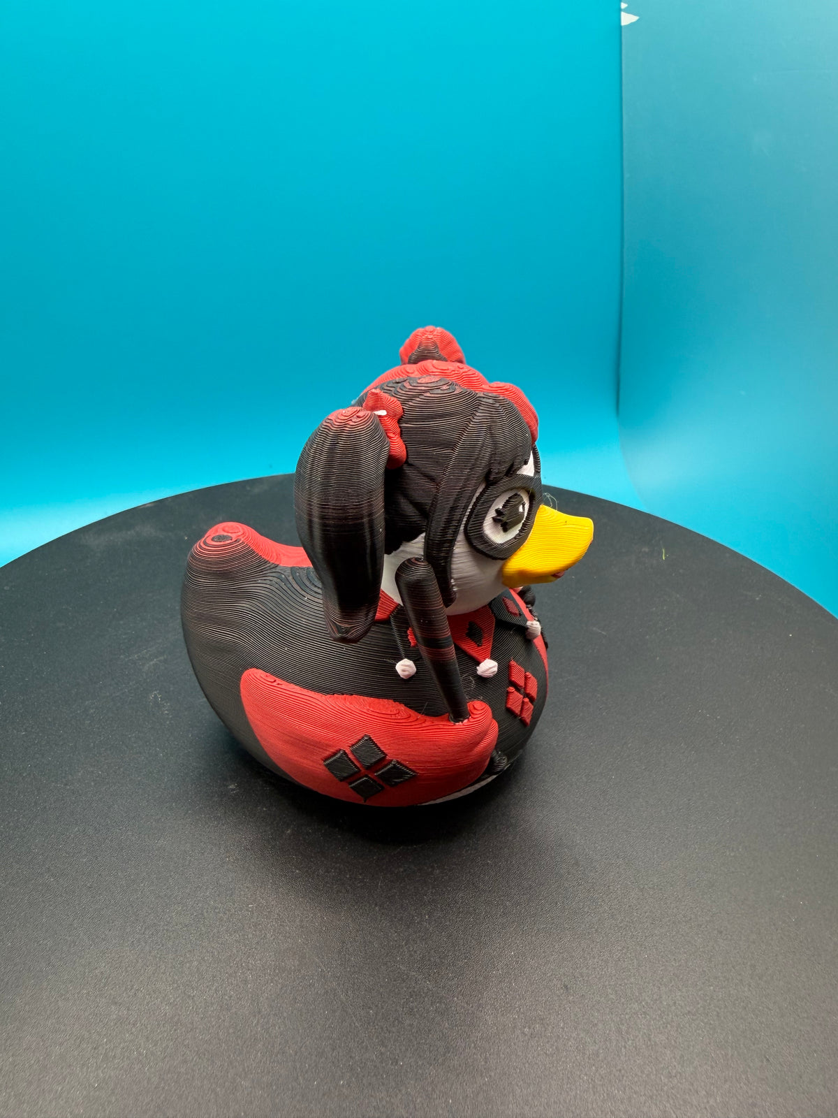 3D Printed Toy Duck Figure Model - Duck Harley Quinn