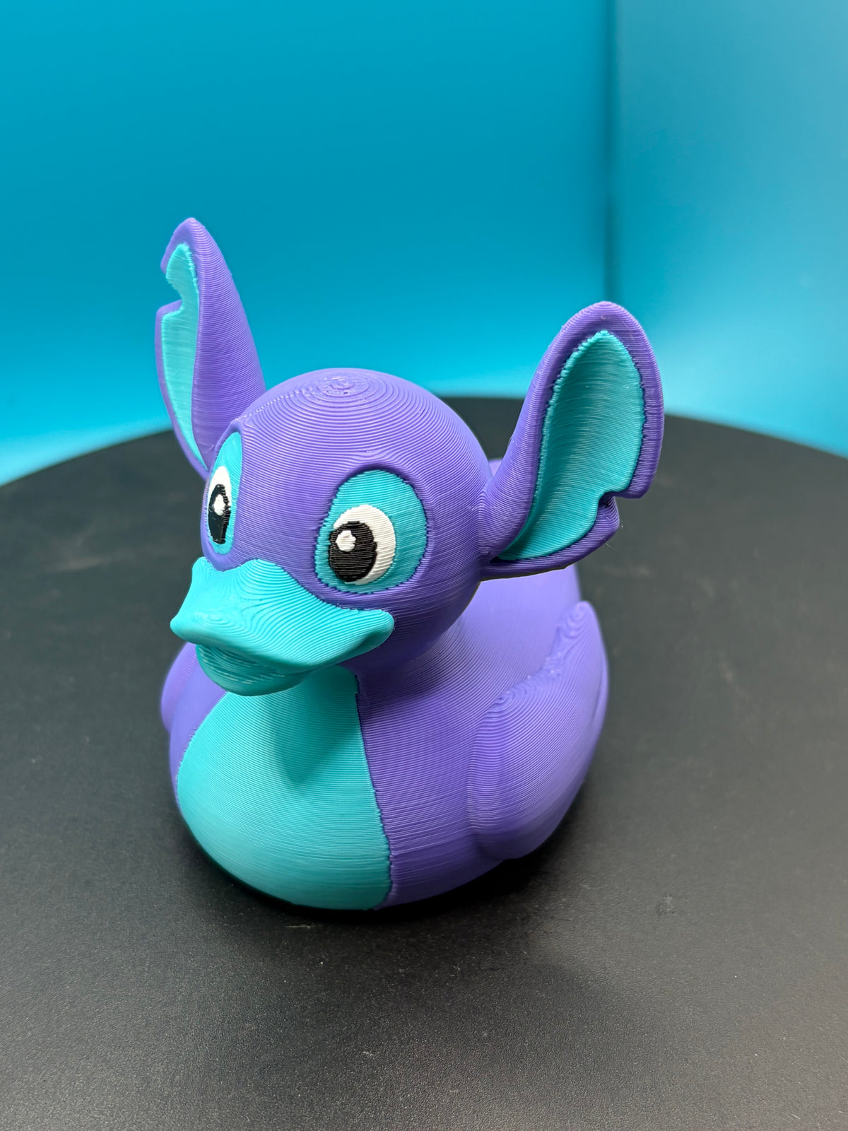 3D Printed Toy Duck Figure Model - Stitch Duck