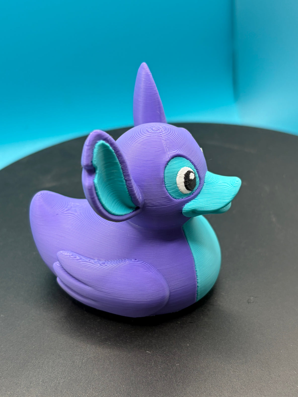 3D Printed Toy Duck Figure Model - Stitch Duck