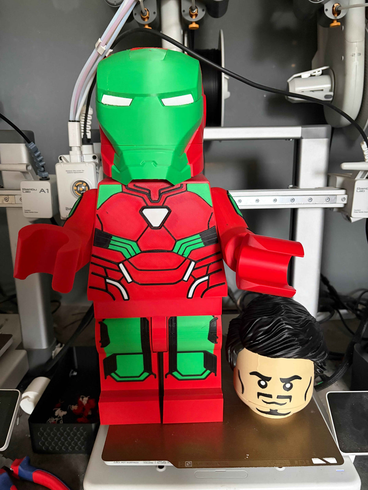 3D Printed Brickman - Ironman / Tony Stark 16 Inch Tall