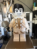 3D Printed Brickman - Elvis 16 Inch Tall