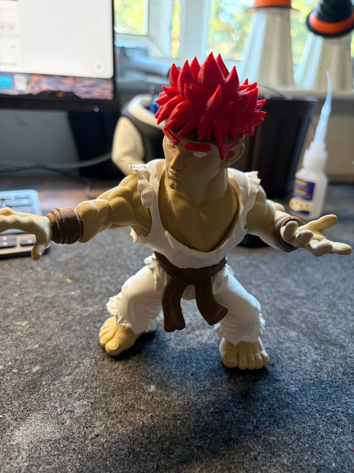 3D Printed Realistic Model - RYU from Street Fighter