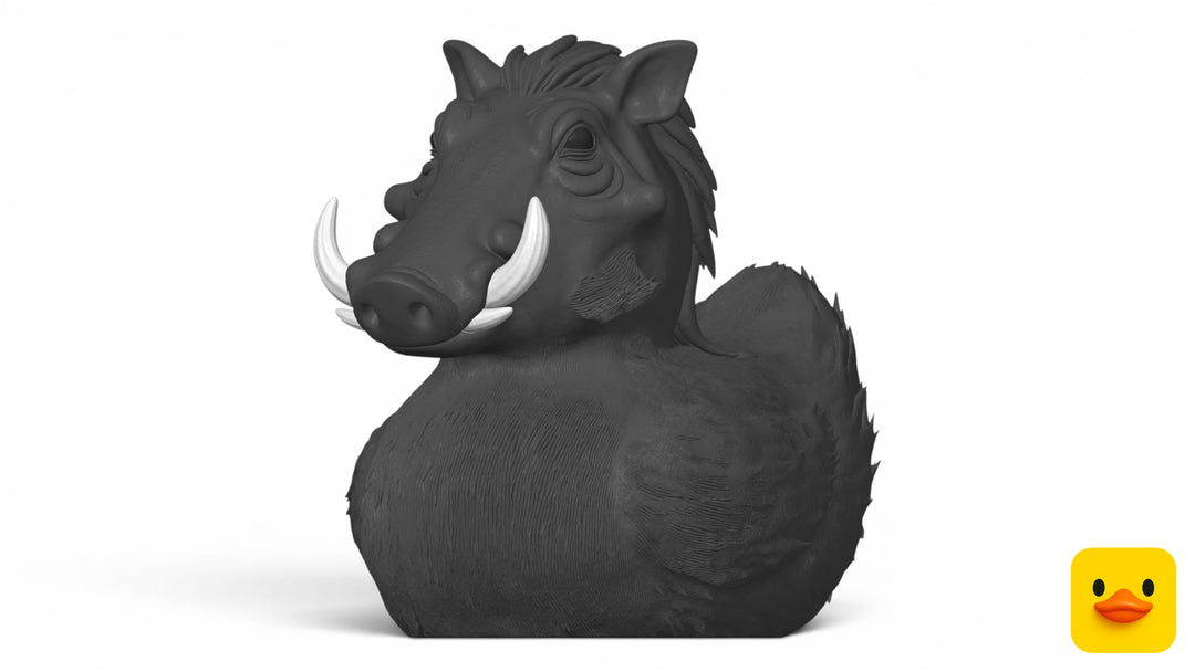 3D Printed Toy Duck Figure Model - Warthog Duck image 0