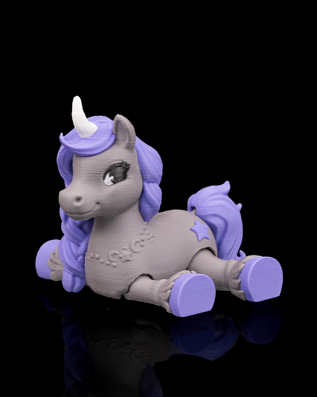 3D Printed Flexible Unicorn Starlight Wish image 2
