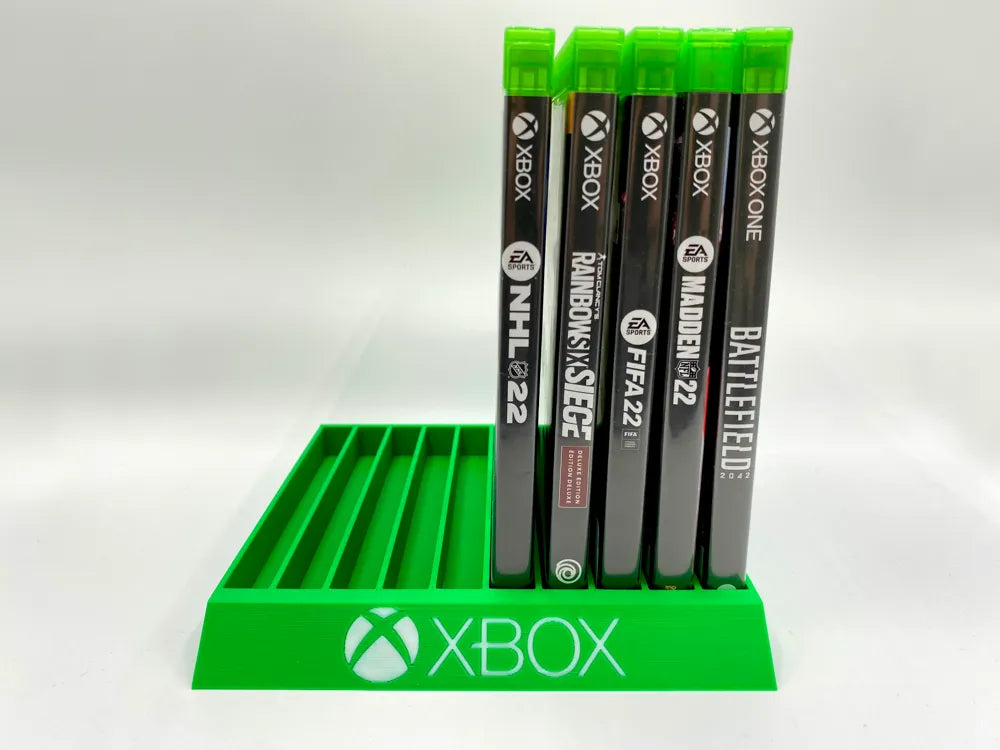 3D Printed Xbox Game Holder For 10 Games image 0