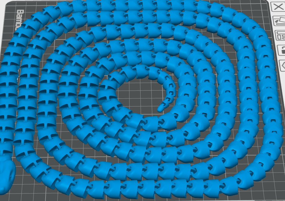 3D Printed 10 Foot Flexi Articulated Snake image 0