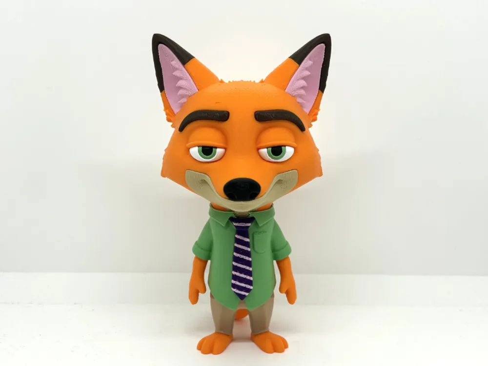 3D Printed Toy Action Fiqure Model - Nick Wilde - Zootroplis image 0