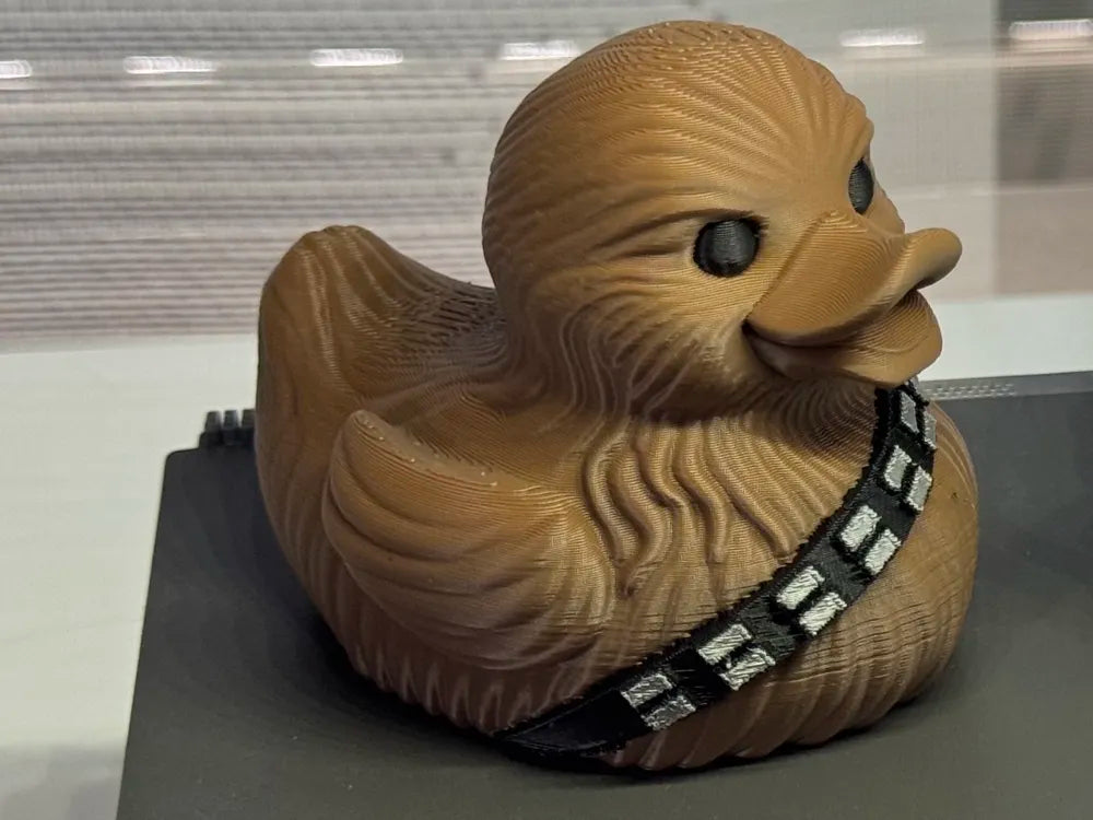 3D Printed Toy Duck Figure Model - Chewbacca image 0