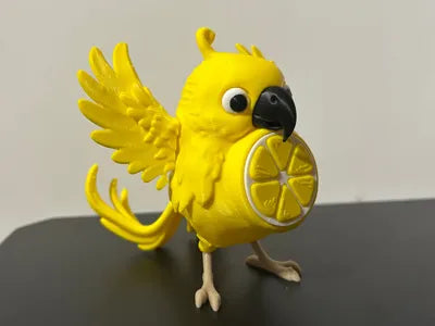 3D Printed Italian Brainrot Action Figure Model - Perochello lemonchello image 0