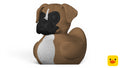 3D Printed Toy Duck Figure Model - Boxer Dog Duck image 0