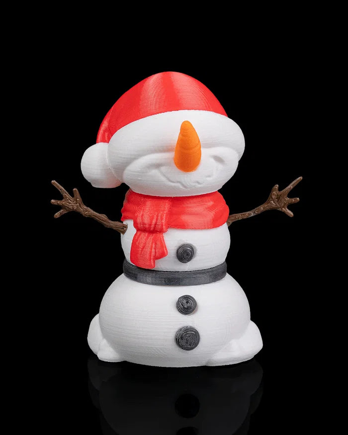 3D Printed Christmas Model Toy - Snowy Smiles image 0