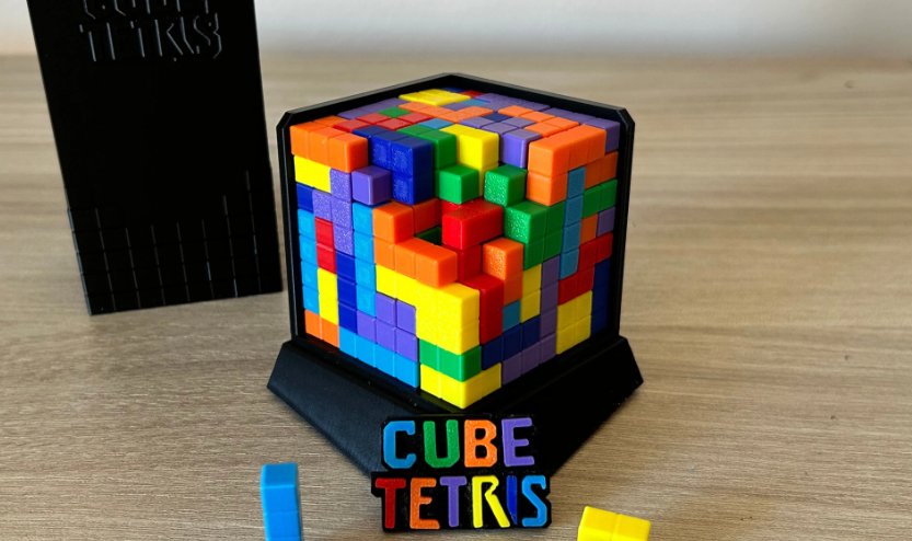 3D Printed Cube Toy Puzzle - Tetris image 0