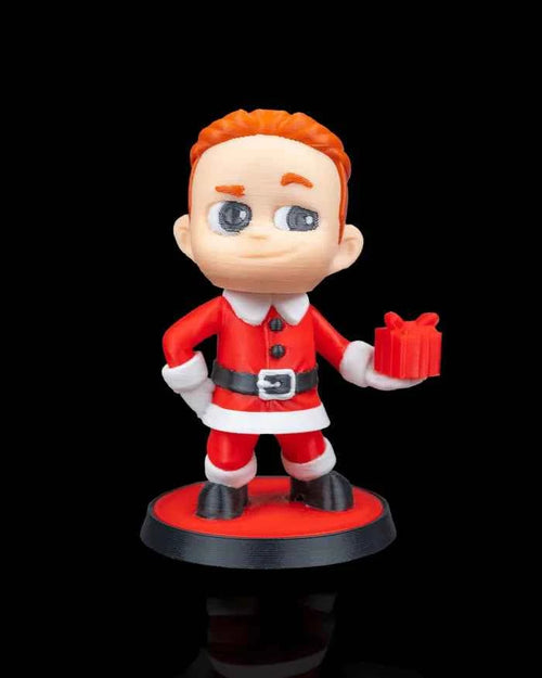3D Printed Christmas Model Toy - MiniMe: Mr. Claus