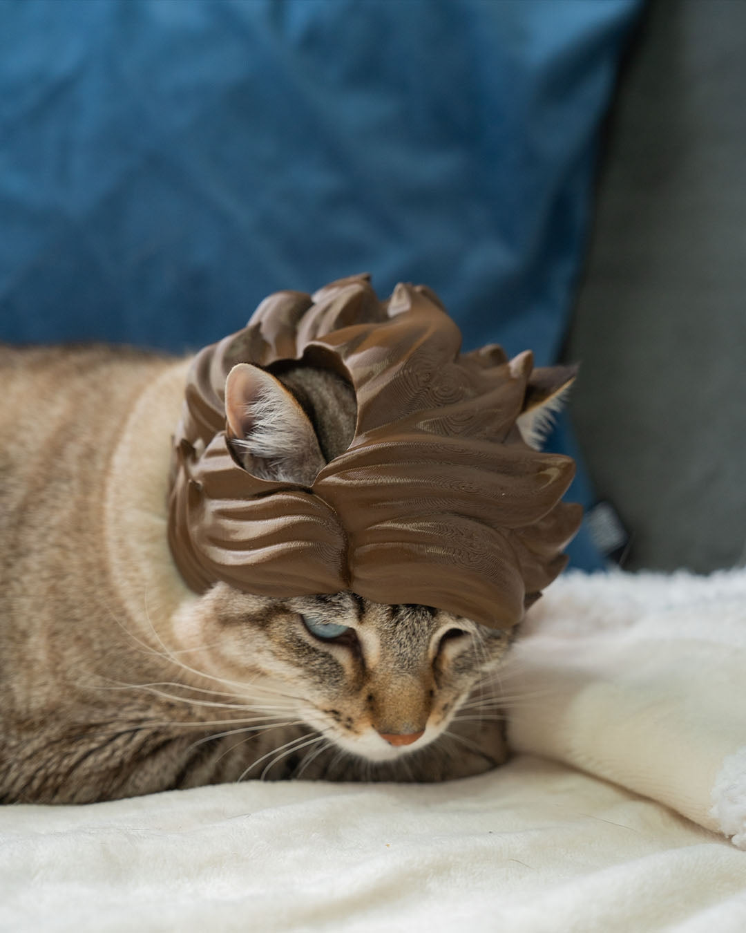 3D Printed Glam Wave - Cat Costume Helmet