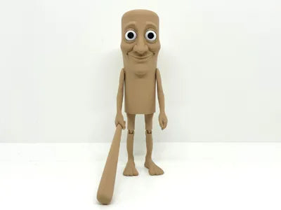 3D Printed Italian Brainrot Action Figure Model - tung-tung-sahur image 0