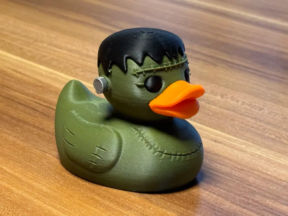 3D Printed Toy Duck Figure Model - Duck Frankenstein image 0
