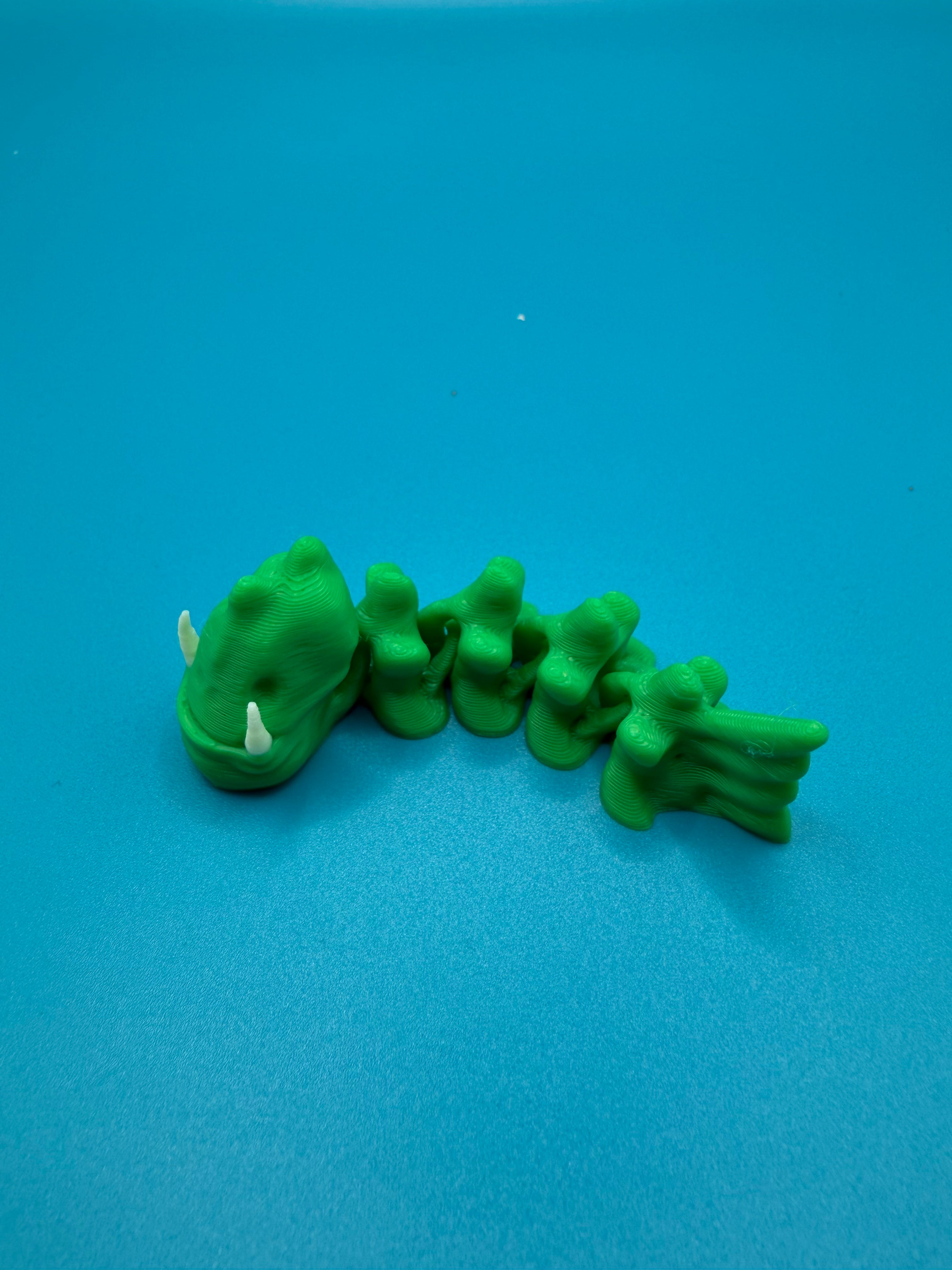 3D Printed Articulated Animal Toy Sabre Fish – Flexible Fidget Figures image 0