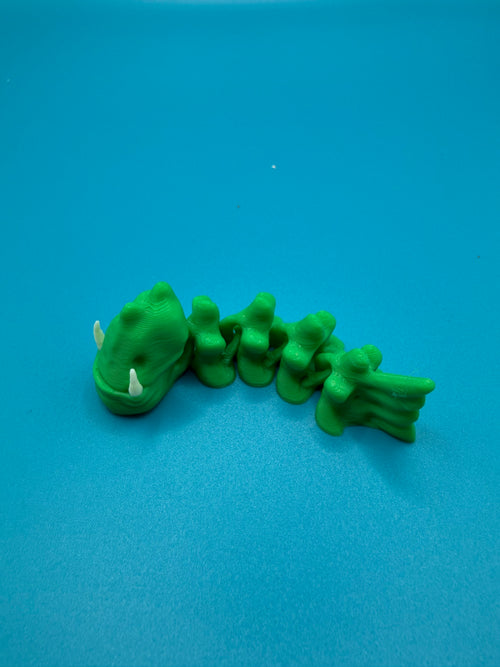 3D Printed Articulated Animal Toy Sabre Fish – Flexible Fidget Figures image 0