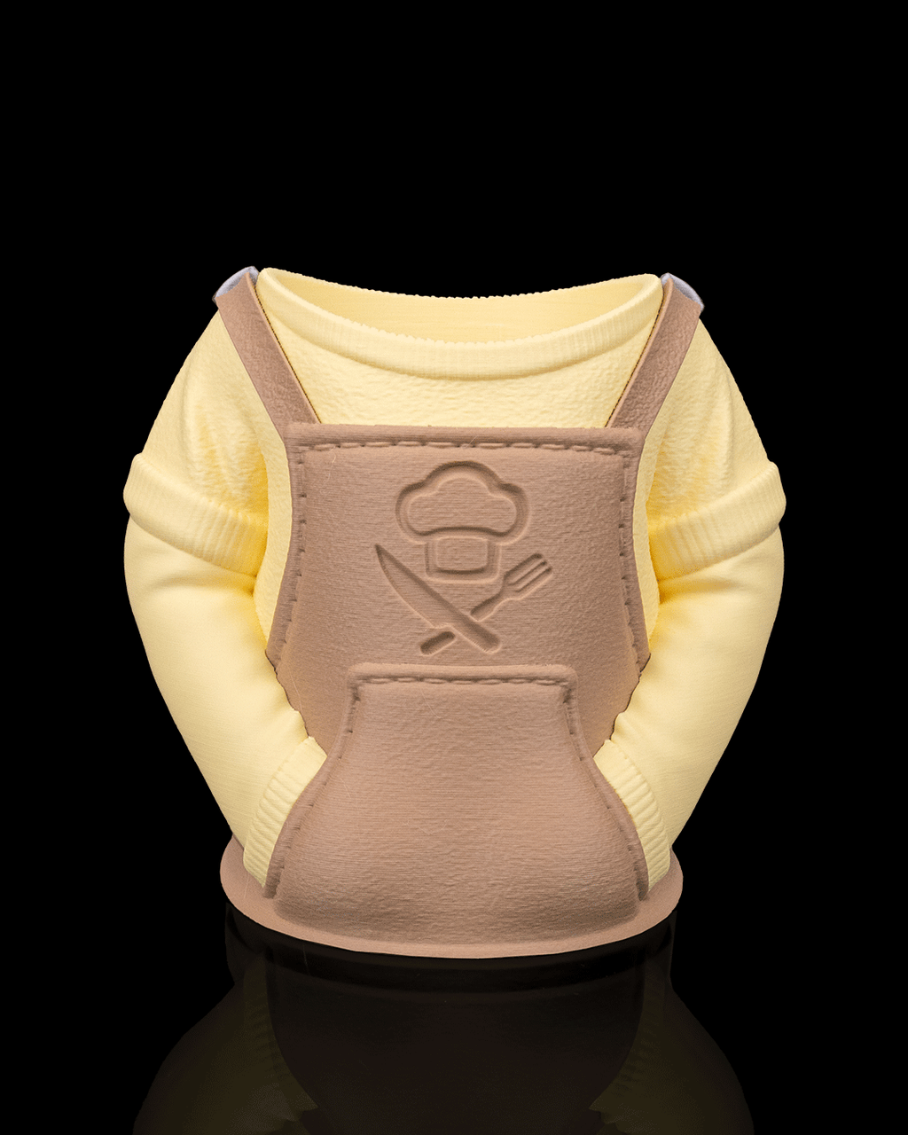 3D Printed Chef Apron Beer, Pen Can Holder image 4