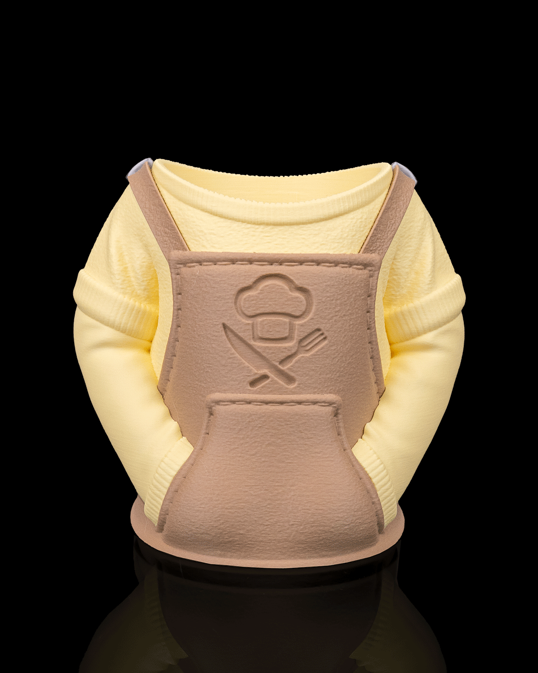 3D Printed Chef Apron Beer, Pen Can Holder image 4