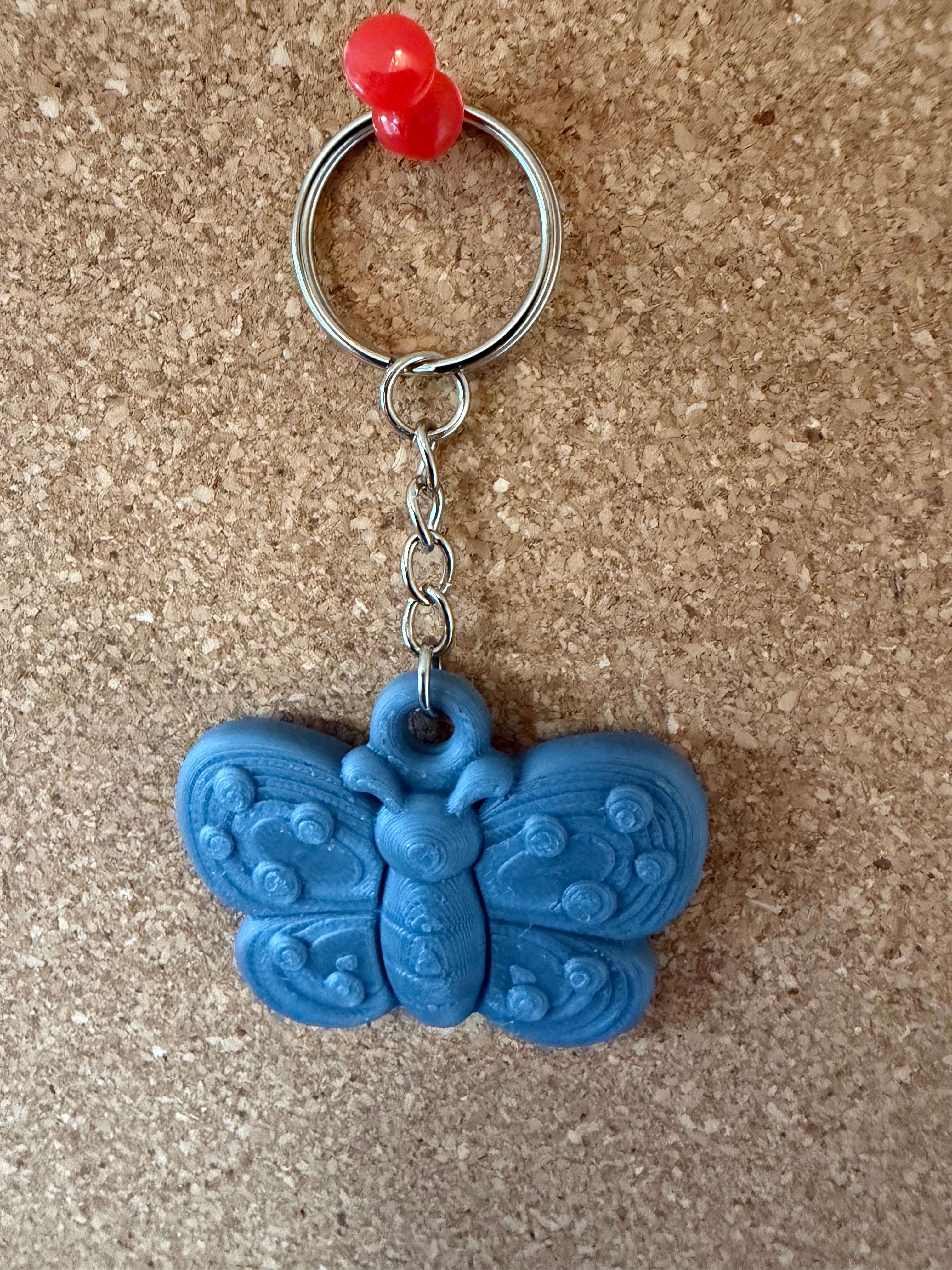 3D Printed Key Ring - Butterfly image 0