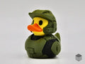 3D Printed Toy Duck Figure Model - Halo Master Chief Duck image 0