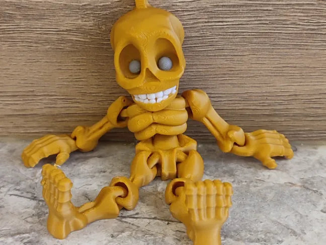 3D Printed Halloween Articulated Flexi Skeleton image 0